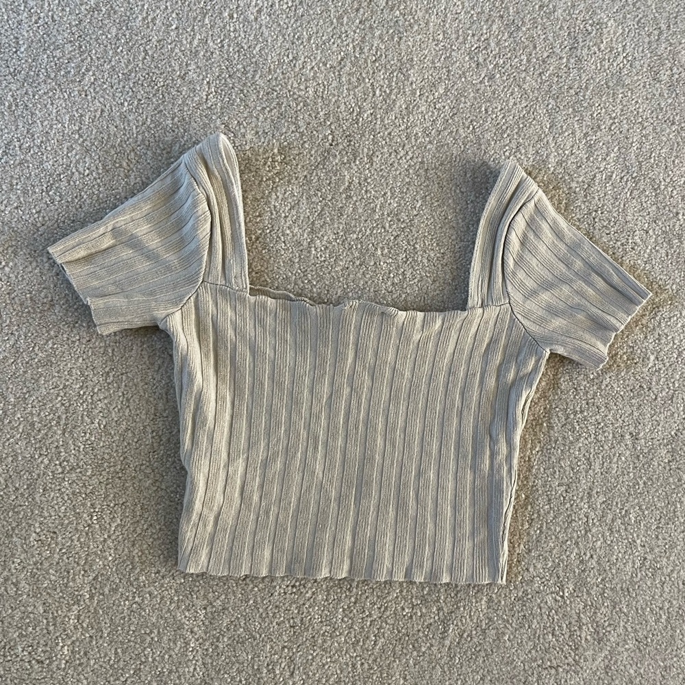 Princess Polly Cropped Short-Sleeve Sweater